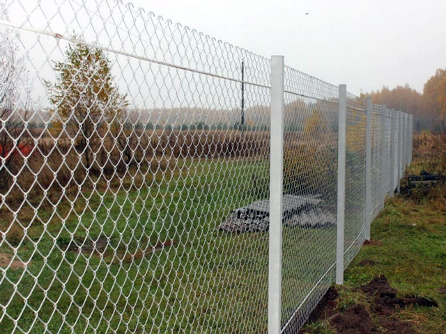 Забор сетка рабица 2
